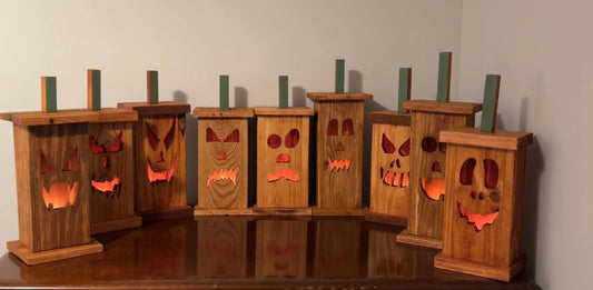 Pallet Wood Jack-O-Lanterns